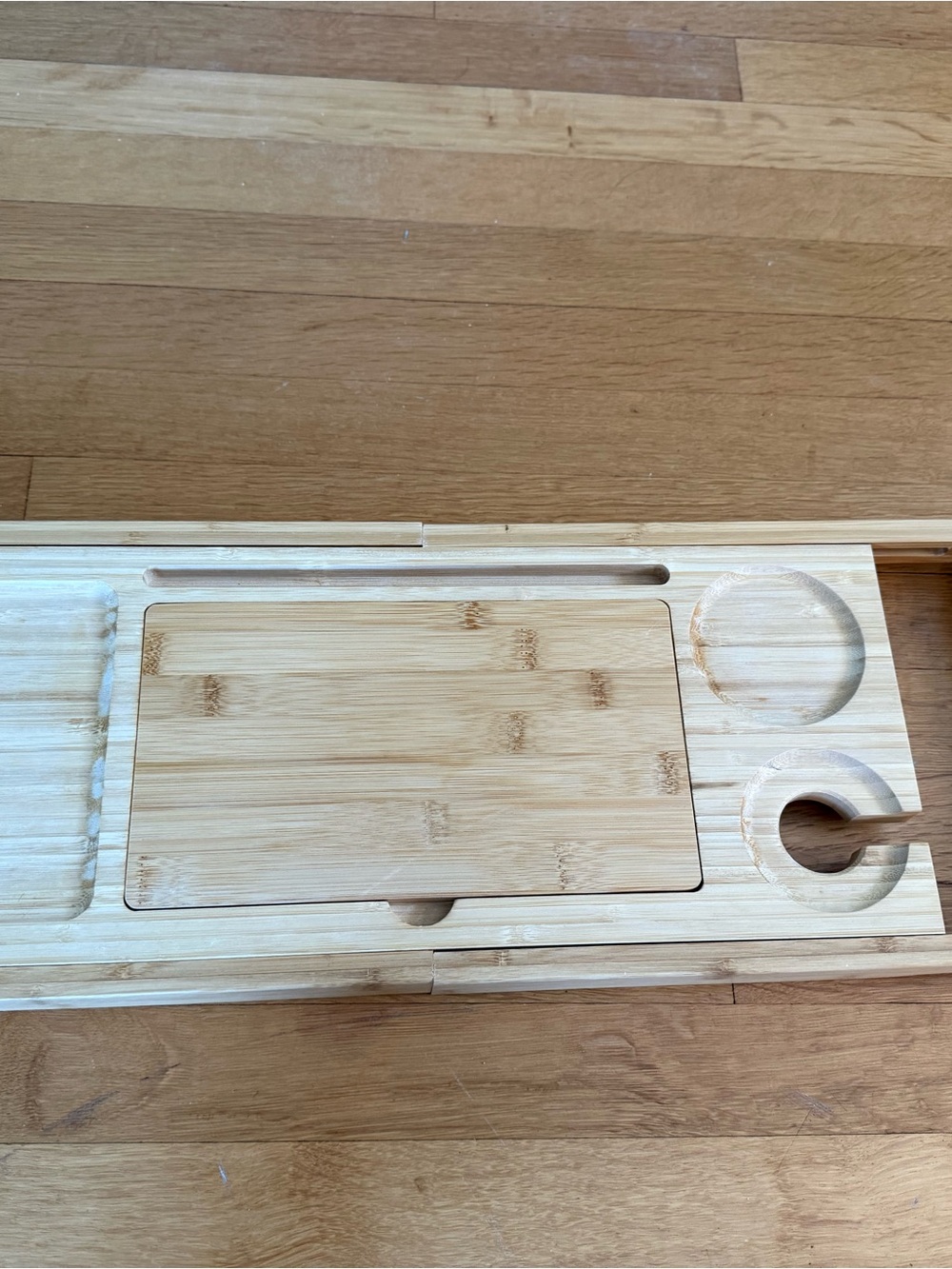 Bamboo Bathtub Caddy Tray - Natural